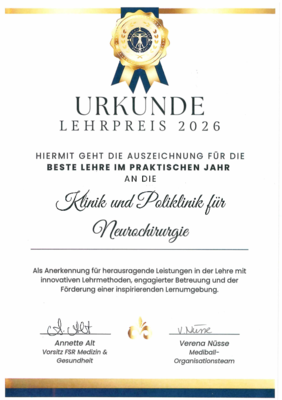 Lehrpreis Urkunde 2026 PJ 